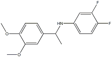 N-[1-(3,4-dimethoxyphenyl)ethyl]-3,4-difluoroaniline 구조식 이미지