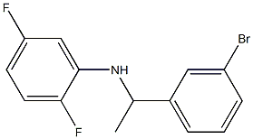 N-[1-(3-bromophenyl)ethyl]-2,5-difluoroaniline Structure