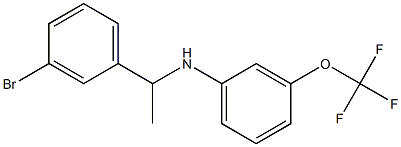 N-[1-(3-bromophenyl)ethyl]-3-(trifluoromethoxy)aniline 구조식 이미지