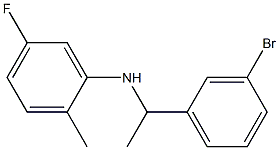 N-[1-(3-bromophenyl)ethyl]-5-fluoro-2-methylaniline 구조식 이미지