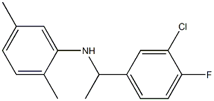 N-[1-(3-chloro-4-fluorophenyl)ethyl]-2,5-dimethylaniline 구조식 이미지