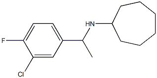 N-[1-(3-chloro-4-fluorophenyl)ethyl]cycloheptanamine 구조식 이미지