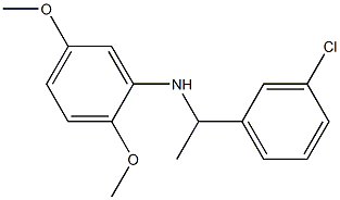 N-[1-(3-chlorophenyl)ethyl]-2,5-dimethoxyaniline Structure