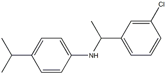 N-[1-(3-chlorophenyl)ethyl]-4-(propan-2-yl)aniline 구조식 이미지