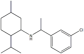 N-[1-(3-chlorophenyl)ethyl]-5-methyl-2-(propan-2-yl)cyclohexan-1-amine Structure