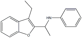 N-[1-(3-ethyl-1-benzofuran-2-yl)ethyl]aniline 구조식 이미지