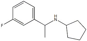 N-[1-(3-fluorophenyl)ethyl]cyclopentanamine Structure