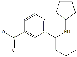 N-[1-(3-nitrophenyl)butyl]cyclopentanamine Structure