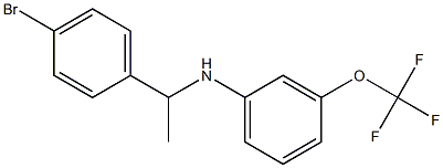 N-[1-(4-bromophenyl)ethyl]-3-(trifluoromethoxy)aniline Structure
