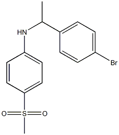 N-[1-(4-bromophenyl)ethyl]-4-methanesulfonylaniline 구조식 이미지