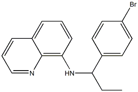 N-[1-(4-bromophenyl)propyl]quinolin-8-amine 구조식 이미지