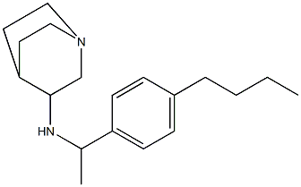 N-[1-(4-butylphenyl)ethyl]-1-azabicyclo[2.2.2]octan-3-amine 구조식 이미지