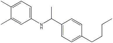 N-[1-(4-butylphenyl)ethyl]-3,4-dimethylaniline 구조식 이미지