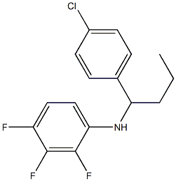 N-[1-(4-chlorophenyl)butyl]-2,3,4-trifluoroaniline Structure