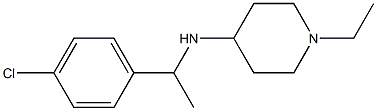 N-[1-(4-chlorophenyl)ethyl]-1-ethylpiperidin-4-amine 구조식 이미지