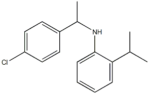 N-[1-(4-chlorophenyl)ethyl]-2-(propan-2-yl)aniline 구조식 이미지