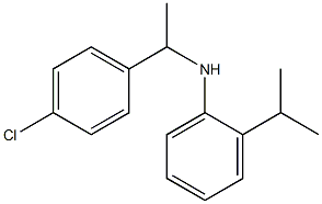 N-[1-(4-chlorophenyl)ethyl]-2-(propan-2-yl)aniline Structure