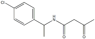 N-[1-(4-chlorophenyl)ethyl]-3-oxobutanamide 구조식 이미지