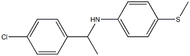 N-[1-(4-chlorophenyl)ethyl]-4-(methylsulfanyl)aniline Structure