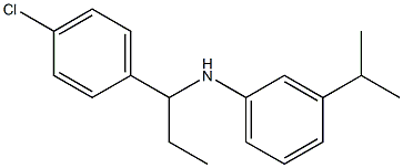 N-[1-(4-chlorophenyl)propyl]-3-(propan-2-yl)aniline 구조식 이미지