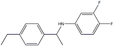 N-[1-(4-ethylphenyl)ethyl]-3,4-difluoroaniline 구조식 이미지