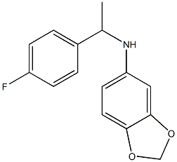 N-[1-(4-fluorophenyl)ethyl]-2H-1,3-benzodioxol-5-amine 구조식 이미지