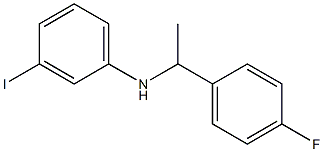N-[1-(4-fluorophenyl)ethyl]-3-iodoaniline 구조식 이미지