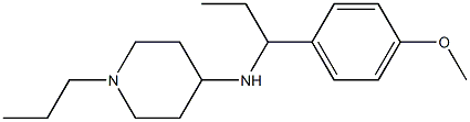 N-[1-(4-methoxyphenyl)propyl]-1-propylpiperidin-4-amine 구조식 이미지