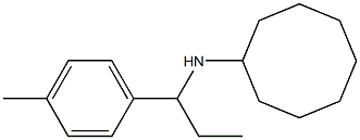 N-[1-(4-methylphenyl)propyl]cyclooctanamine Structure