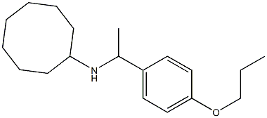 N-[1-(4-propoxyphenyl)ethyl]cyclooctanamine 구조식 이미지