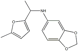 N-[1-(5-methylfuran-2-yl)ethyl]-2H-1,3-benzodioxol-5-amine 구조식 이미지