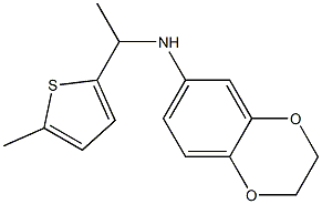 N-[1-(5-methylthiophen-2-yl)ethyl]-2,3-dihydro-1,4-benzodioxin-6-amine 구조식 이미지