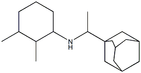 N-[1-(adamantan-1-yl)ethyl]-2,3-dimethylcyclohexan-1-amine 구조식 이미지