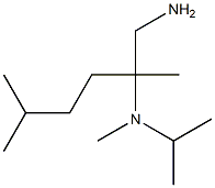 N-[1-(aminomethyl)-1,4-dimethylpentyl]-N-isopropyl-N-methylamine Structure