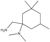 N-[1-(aminomethyl)-3,3,5-trimethylcyclohexyl]-N,N-dimethylamine 구조식 이미지