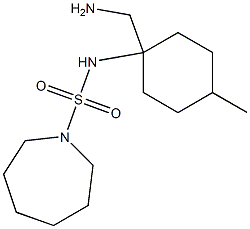 N-[1-(aminomethyl)-4-methylcyclohexyl]azepane-1-sulfonamide 구조식 이미지
