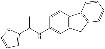 N-[1-(furan-2-yl)ethyl]-9H-fluoren-2-amine 구조식 이미지