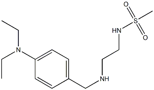 N-[2-({[4-(diethylamino)phenyl]methyl}amino)ethyl]methanesulfonamide 구조식 이미지