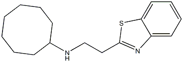 N-[2-(1,3-benzothiazol-2-yl)ethyl]cyclooctanamine Structure
