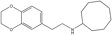 N-[2-(2,3-dihydro-1,4-benzodioxin-6-yl)ethyl]cyclooctanamine Structure