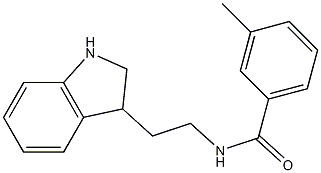 N-[2-(2,3-dihydro-1H-indol-3-yl)ethyl]-3-methylbenzamide Structure