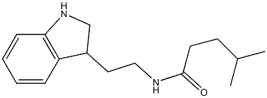 N-[2-(2,3-dihydro-1H-indol-3-yl)ethyl]-4-methylpentanamide Structure