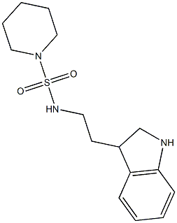 N-[2-(2,3-dihydro-1H-indol-3-yl)ethyl]piperidine-1-sulfonamide 구조식 이미지