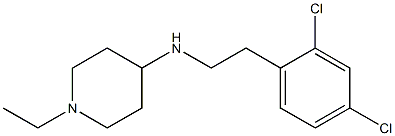 N-[2-(2,4-dichlorophenyl)ethyl]-1-ethylpiperidin-4-amine 구조식 이미지