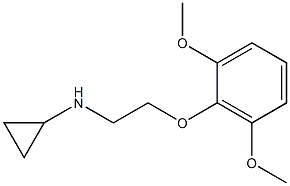 N-[2-(2,6-dimethoxyphenoxy)ethyl]cyclopropanamine Structure