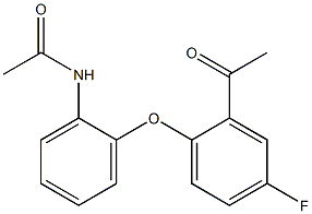 N-[2-(2-acetyl-4-fluorophenoxy)phenyl]acetamide Structure