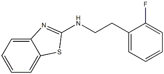 N-[2-(2-fluorophenyl)ethyl]-1,3-benzothiazol-2-amine 구조식 이미지