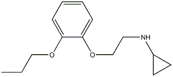 N-[2-(2-propoxyphenoxy)ethyl]cyclopropanamine Structure