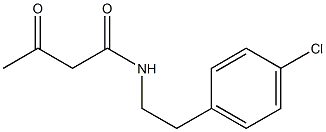 N-[2-(4-chlorophenyl)ethyl]-3-oxobutanamide 구조식 이미지