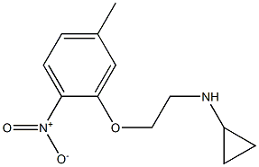 N-[2-(5-methyl-2-nitrophenoxy)ethyl]cyclopropanamine 구조식 이미지
